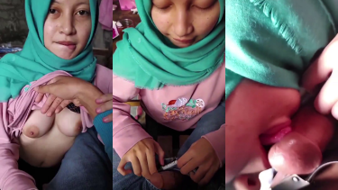 Hijab Yang Viral Grepe Nenen sambil Sepong